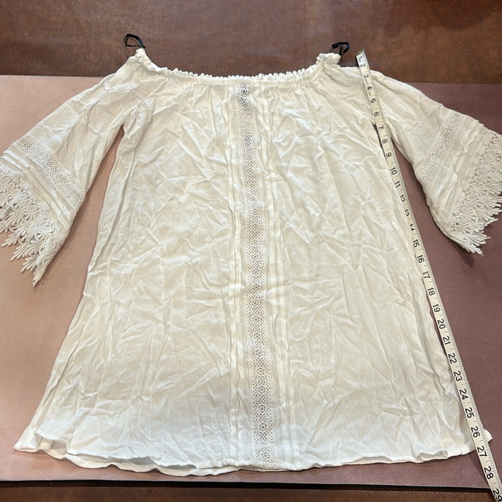 White swim coverup dress